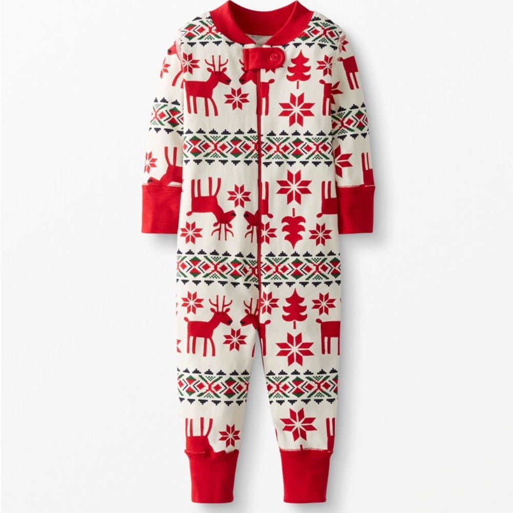 Hanna Andersson Red and White Kids Pajama Set